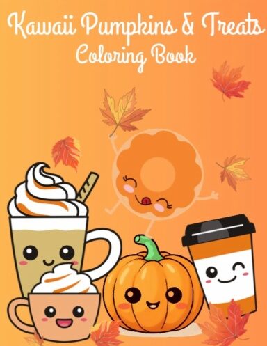 Kawaii Pumpkins & Treats Coloring Book
