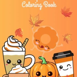 Kawaii Pumpkins & Treats Coloring Book