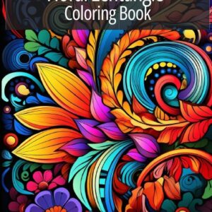 floral zentangle coloring book