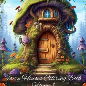 fairy houses coloring books