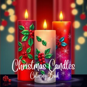 christmas candles coloring book