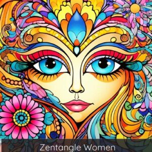 zentangle women coloring book